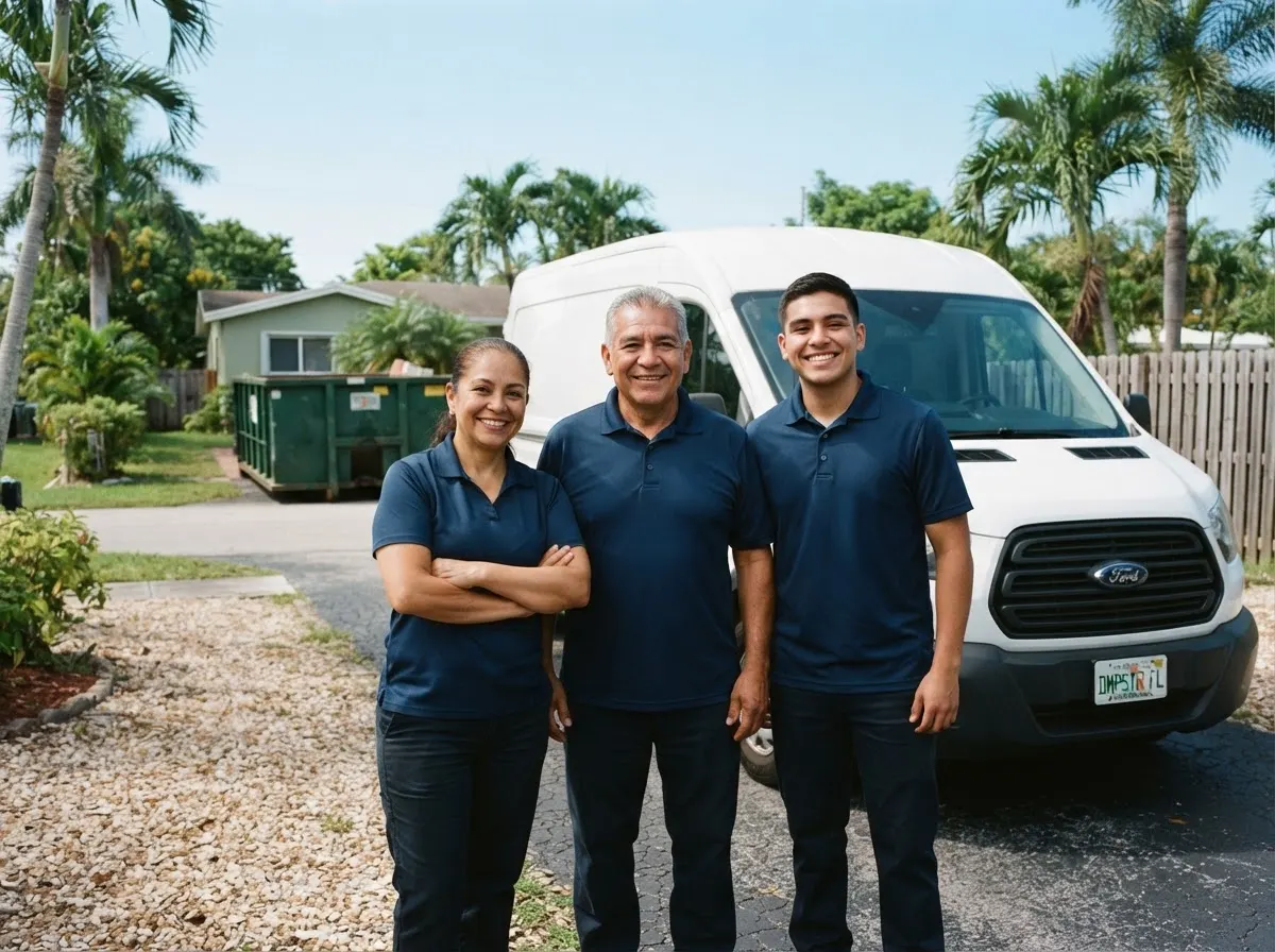NorthStar Debris Removal dumpster team in Miami, FL